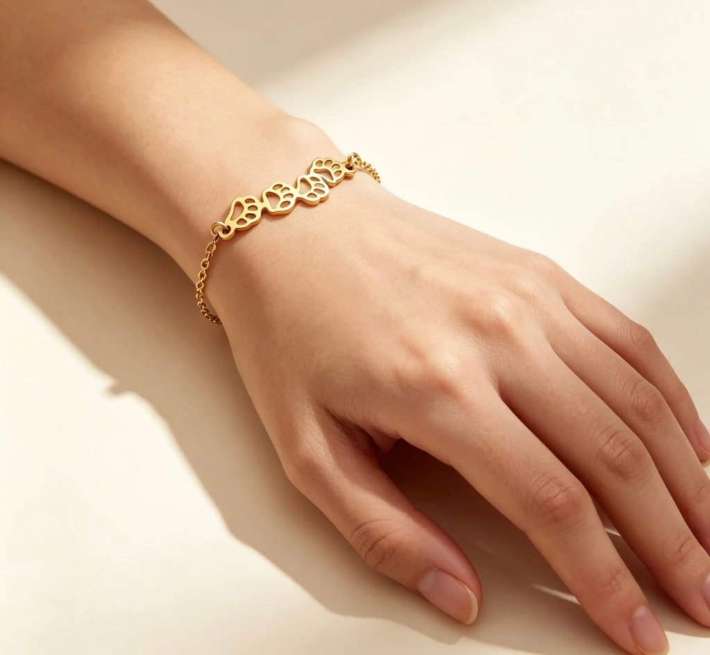 Βραχιόλι "Pet Bracelet" – Ατσάλι 316L Επίχρυσο 18 Καρατίων - Mirva Creations