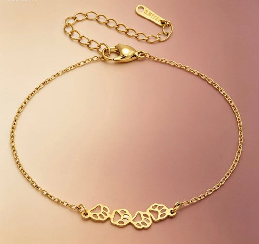 Βραχιόλι "Pet Bracelet" – Ατσάλι 316L Επίχρυσο 18 Καρατίων - Mirva Creations