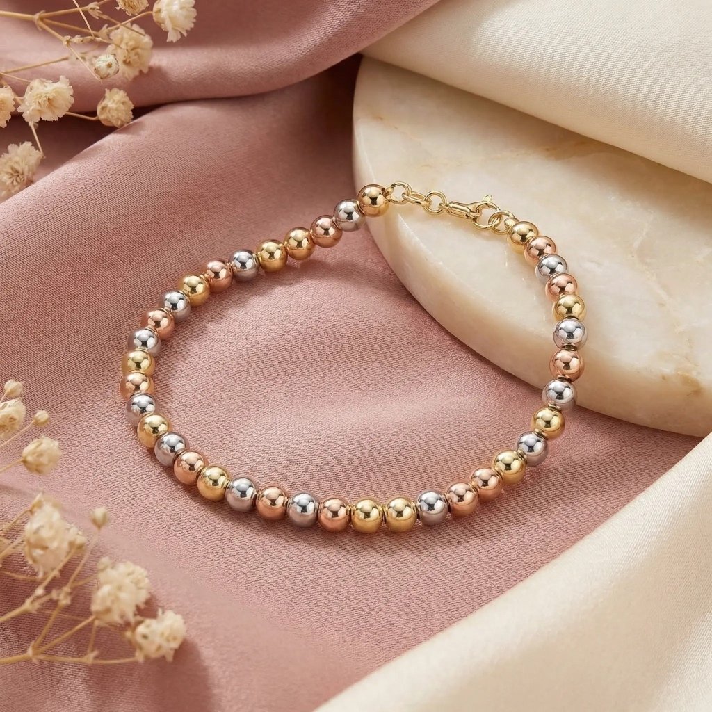 Golden Harmony Βραχιόλι | Τρίχρωμο Ατσάλι 316L - Mirva Creations
