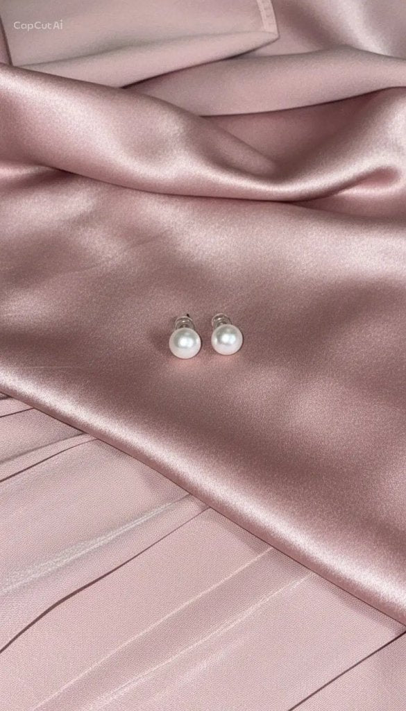 Pearl Stud Earrings – Φυσικά Καλλιεργήσιμα Μαργαριτάρια - Mirva Creations